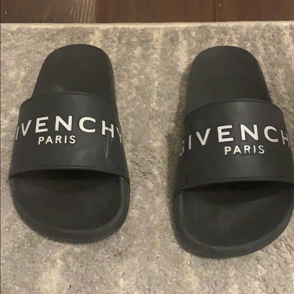 Givenchy Black Slide Sandals